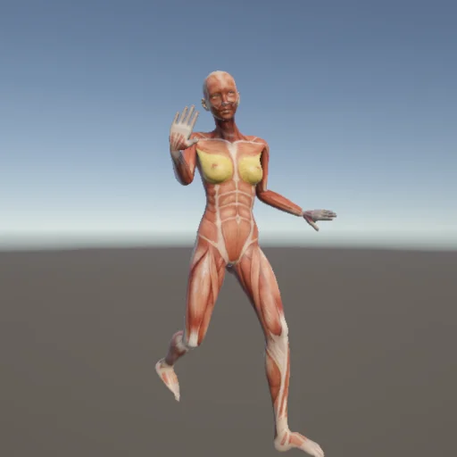 立ちポーズ #32 — 3Dデッサン人形（無料ポーズ資料）