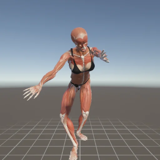 立ちポーズ #50 — 3Dデッサン人形（無料ポーズ資料）