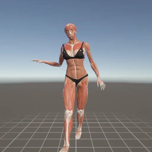 立ちポーズ #60 — 3Dデッサン人形（無料ポーズ資料）