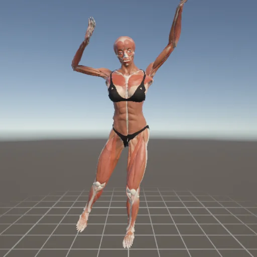 アクションポーズ #42 — 3Dデッサン人形（Proプラン限定ポーズ資料）