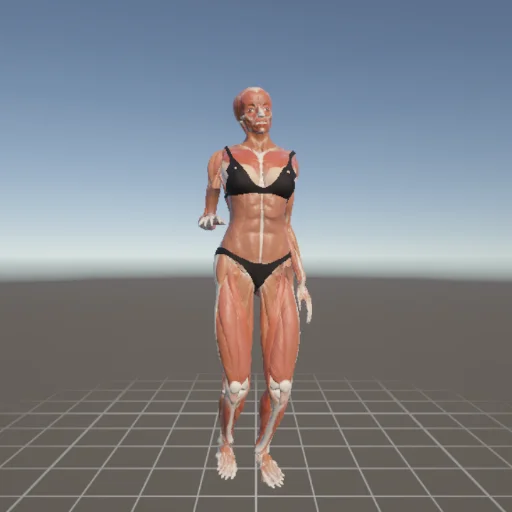 立ちポーズ #80 — 3Dデッサン人形（無料ポーズ資料）