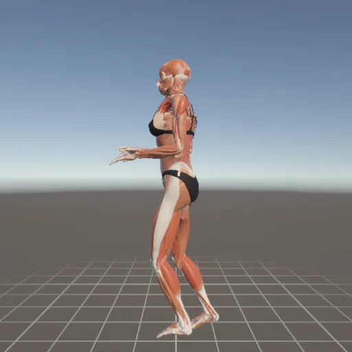 立ちポーズ #90 — 3Dデッサン人形（無料ポーズ資料）