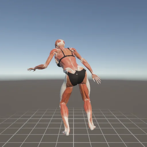 アクションポーズ #136 — 3Dデッサン人形（Proプラン限定ポーズ資料）
