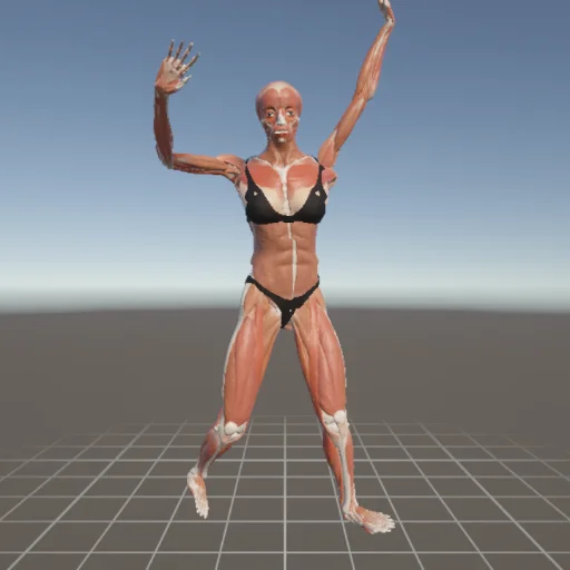 立ちポーズ #1 — 3Dデッサン人形（無料ポーズ資料）