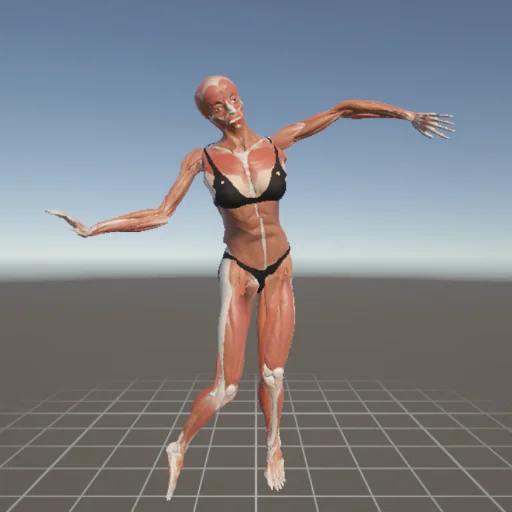 立ちポーズ #2 — 3Dデッサン人形（無料ポーズ資料）