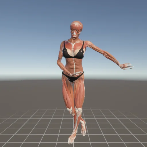 立ちポーズ #3 — 3Dデッサン人形（無料ポーズ資料）