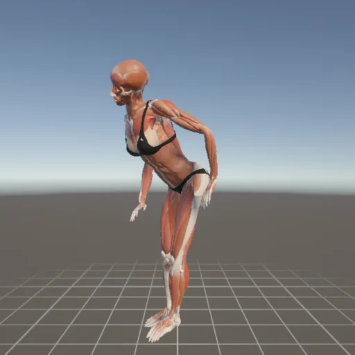 立ちポーズ #9 — 3Dデッサン人形（無料ポーズ資料）